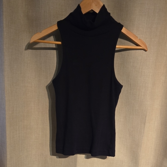 Maeve Tops - Maeve Black Sleeveless Tank Top